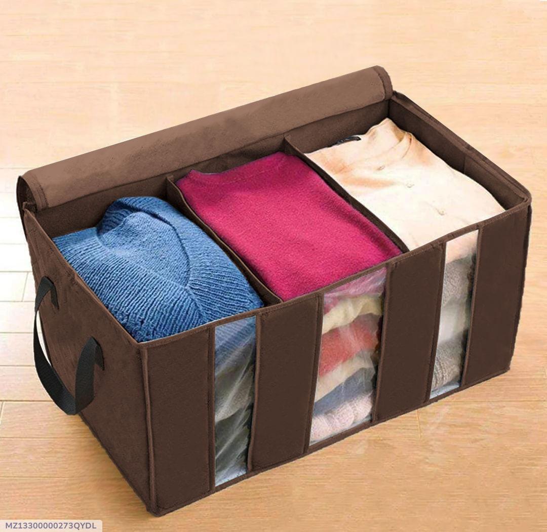 Brown Storage Bag 30x14x12 Inch Non-Woven Durable