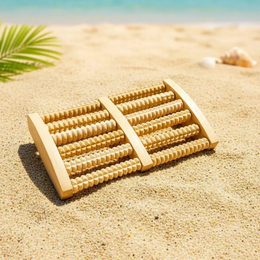 Wooden Foot Massage Roller for Home & Office Relaxation
