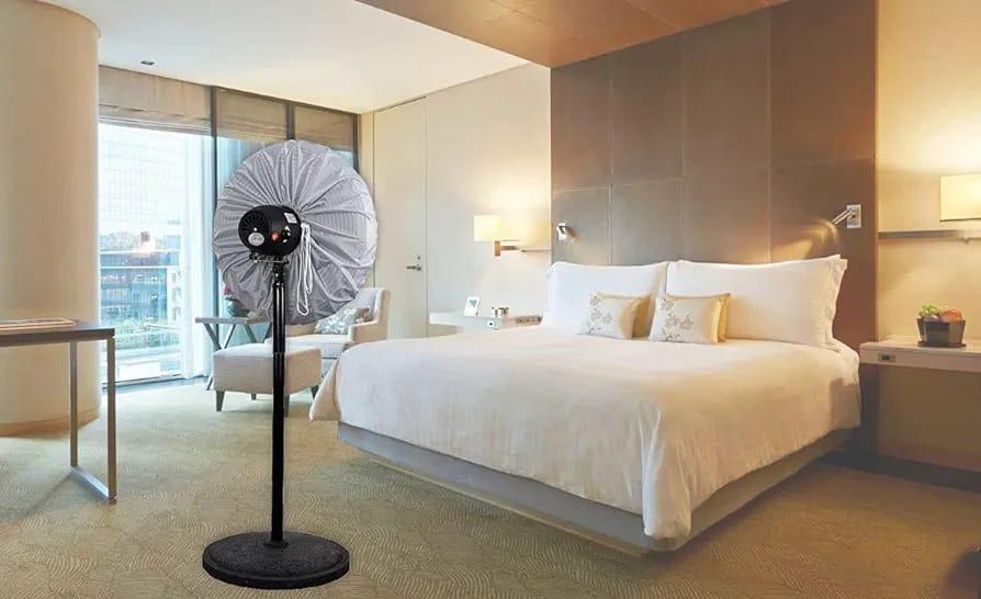 Silver Parachute Fan Cover for 30" Home Office Use