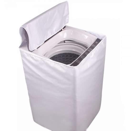 Washing Machine Dust Proof Cover White Parachute Fabric