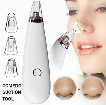 Derma Suction Tool for Clear Skin White Rose Gold